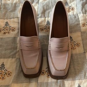 ALOHAS Lilac high heel penny loafers